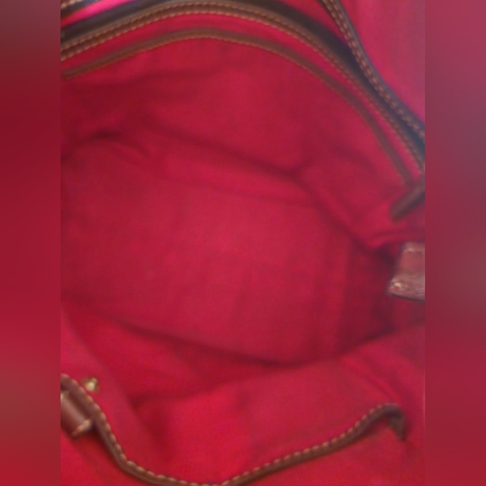 Dooney & Bourke Brown Leather Satchel - Picture 2 of 9